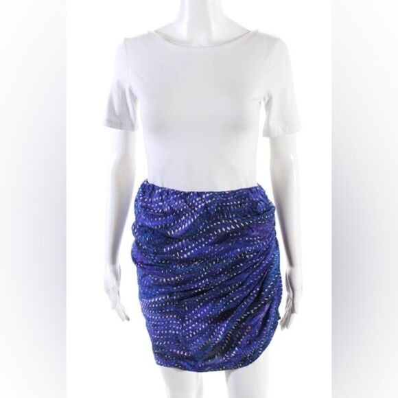 See by Chloe purple ruched side skirt US 6 - Picture 1 of 10
